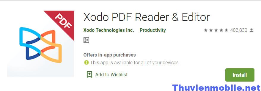 App Xodo PDF Reader