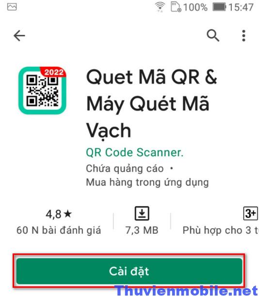 App quét mã QR trên Android - 1