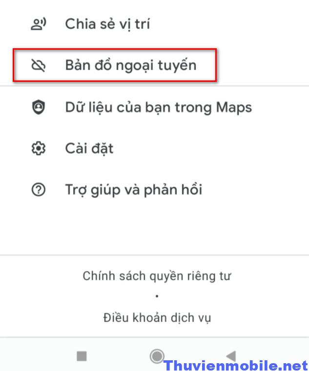 Cách sử dụng Google map Offline - 2