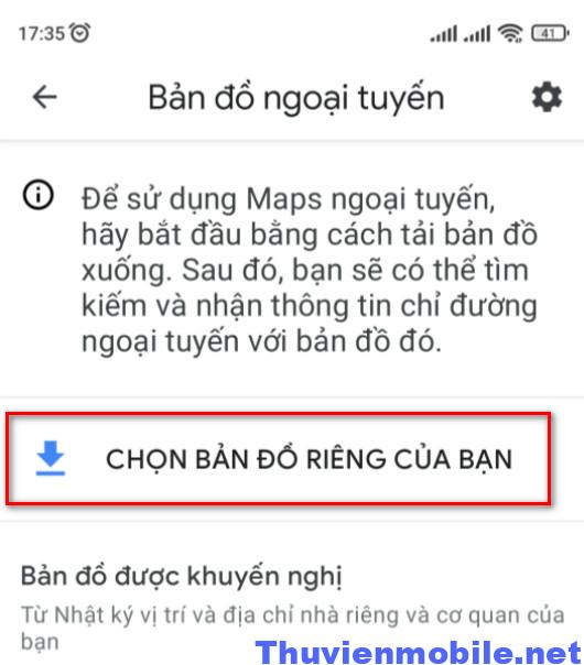 Cách sử dụng Google map Offline - 3