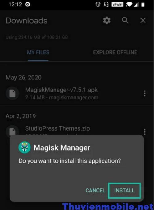 Phần mềm Root android Magisk Manager