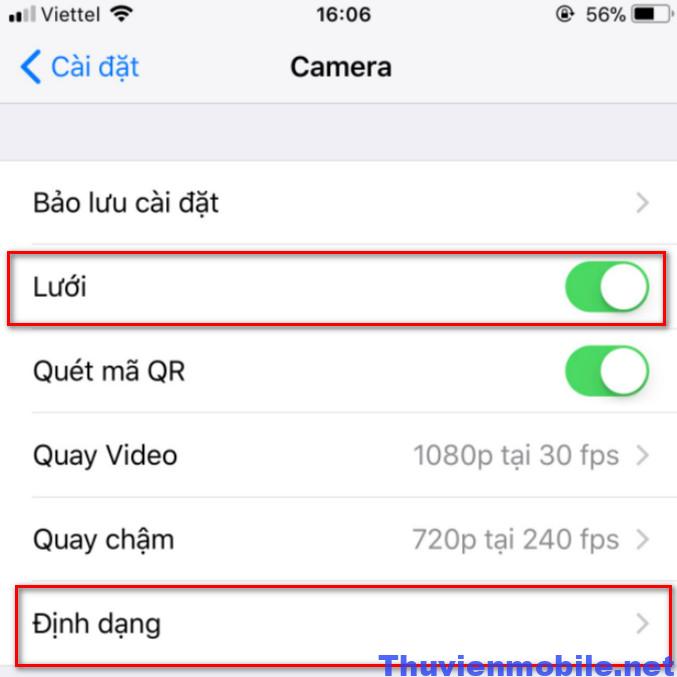 Cách chỉnh thông số camera chuẩn iphone  
