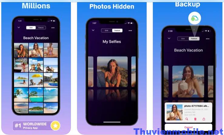 App ẩn hình ảnh Hide Photos Videos HiddenVault