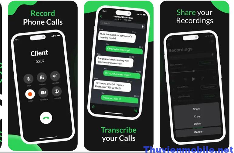 App ghi âm Phone Calls Recorder
