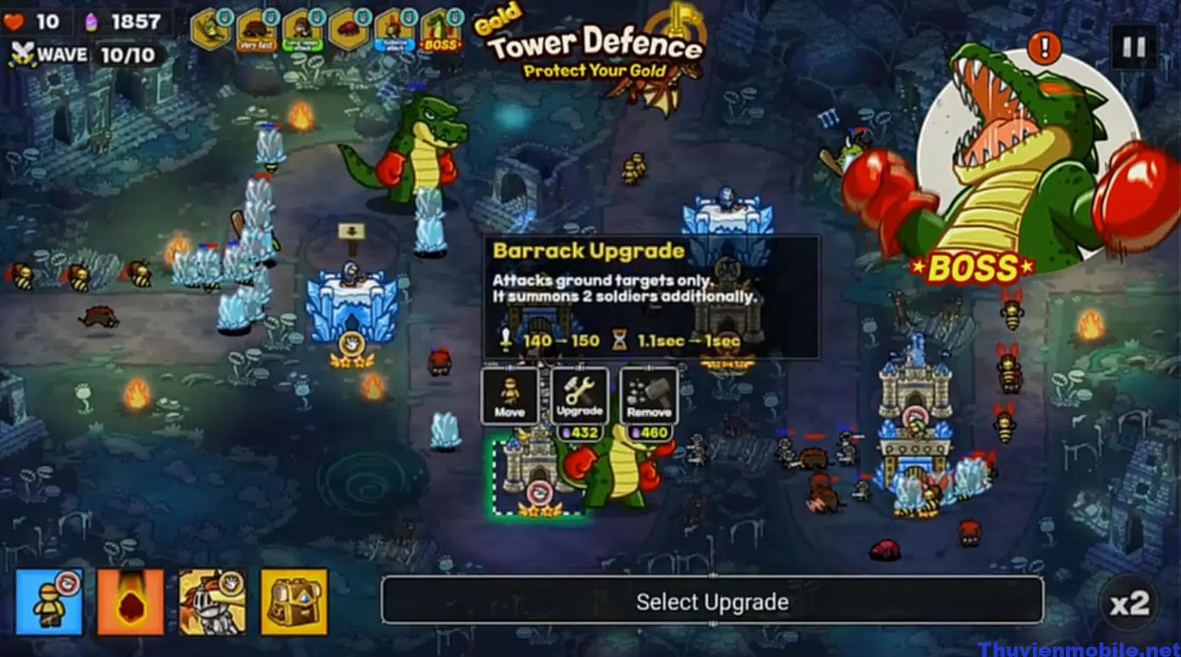 gold tower defence mod apk 3 Tải Gold Tower Defence MOD APK (Vô hạn tiền, đá quý) v2.1.10