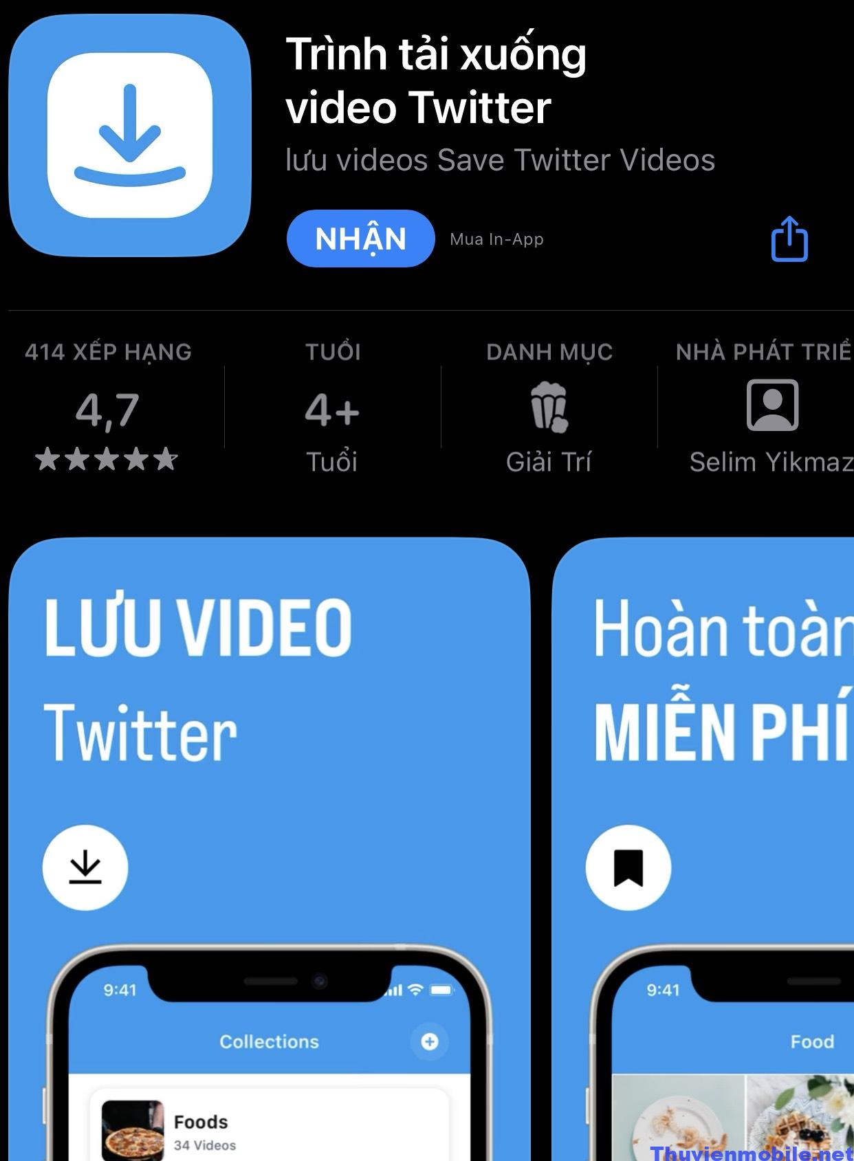 ung dung di dong tai video twitter Hướng Dẫn Tải Video Twitter Về Điện Thoại IOS Và Android 2024