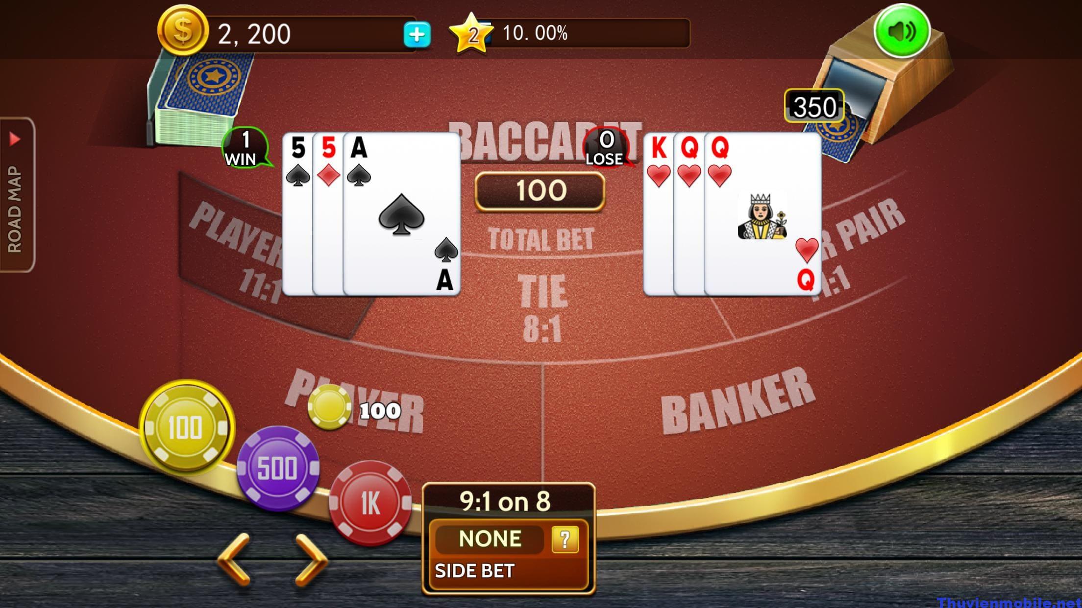 Các cách đặt cược trong Baccarat