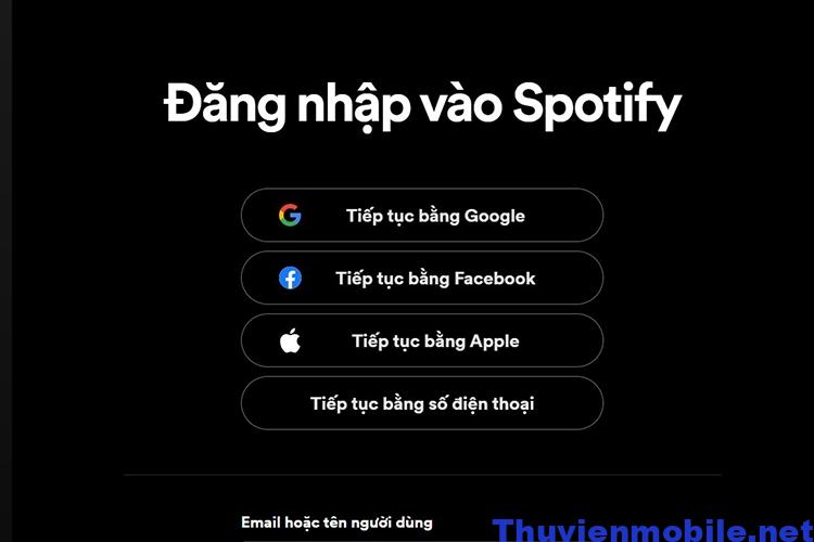 Truy Cập Spotify Trên Máy Tính